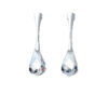 Crystal Silver Earrings with Rhodium plating